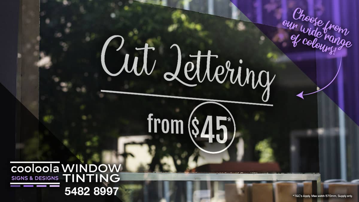 Cut Lettering from  Gympie