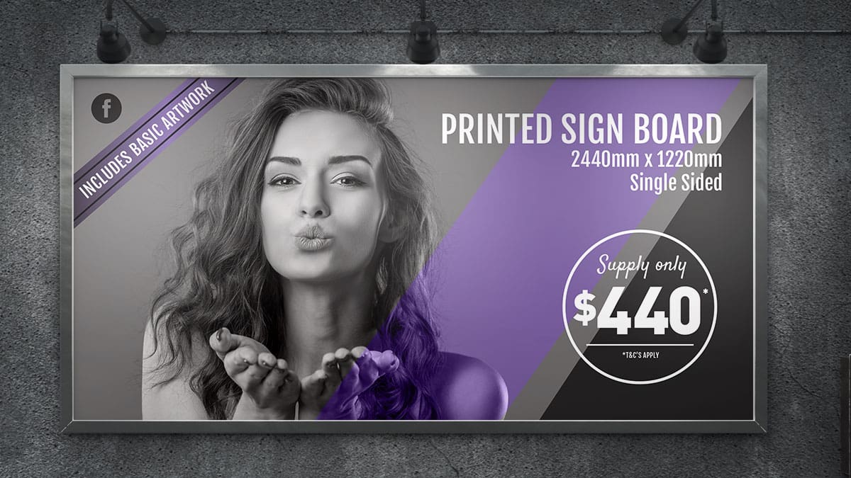 Printed sign boards from 0 Gympie
